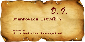 Drenkovics István névjegykártya